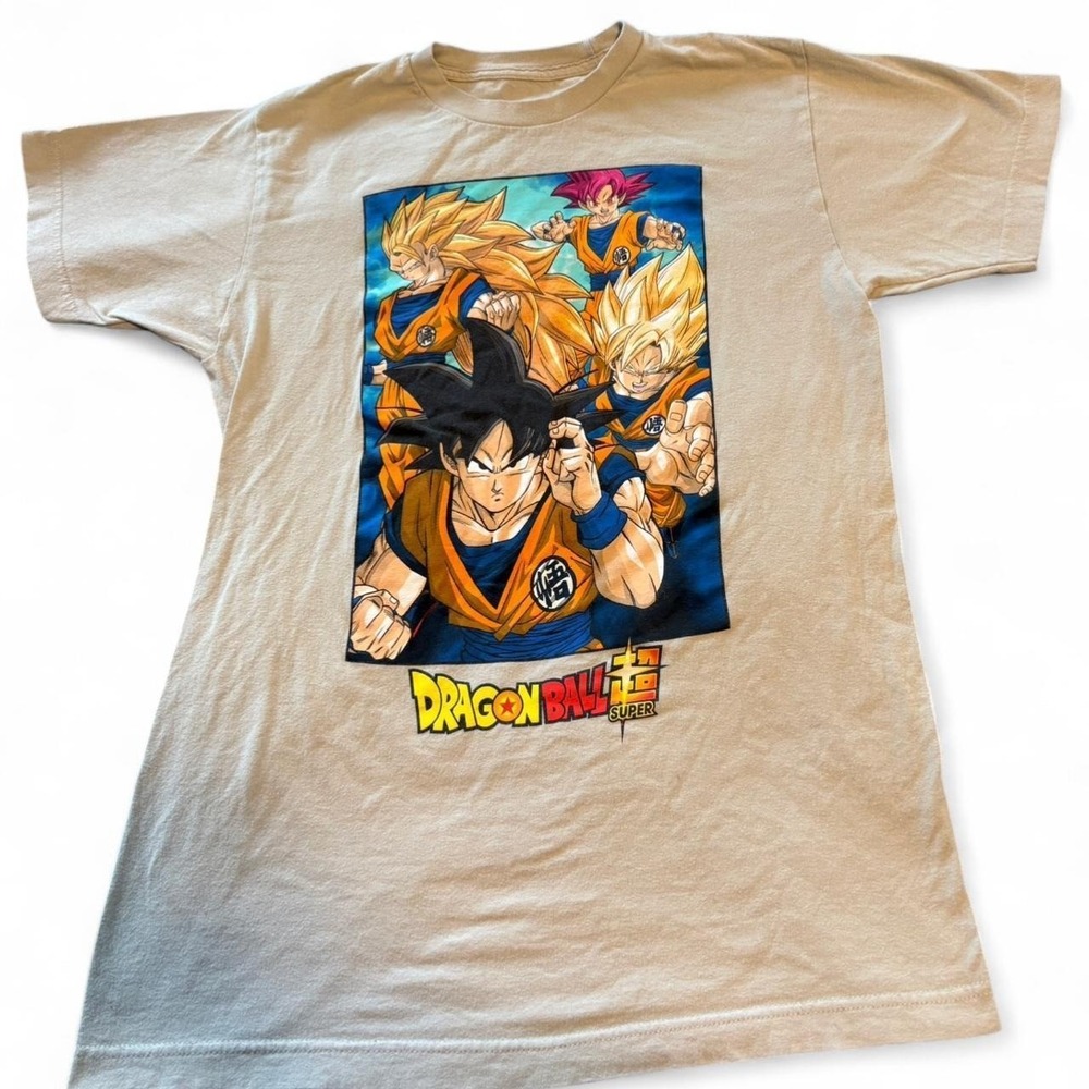 Dragon Ball Z Tan Graphic T-Shirt Men's Size Medium